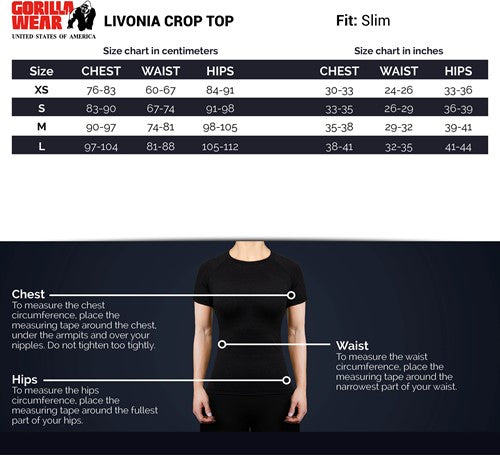 Gorilla Wear Livonia Crop Top - Kaikki värit