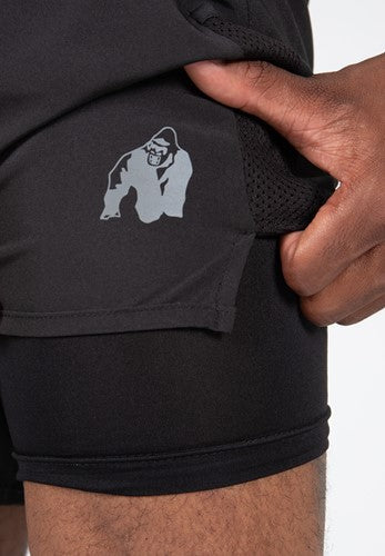 Gorilla Wear Modesto 2-In-1 Shorts - Black