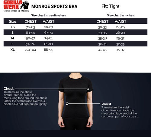 Gorilla Wear Monroe Sports Bra - Kaikki värit
